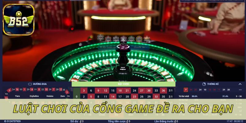 Chi tiết các luật chơi của cổng game đề ra cho thành viên