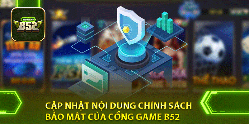 Cập nhật nội dung chính sách bảo mật của cổng game B52